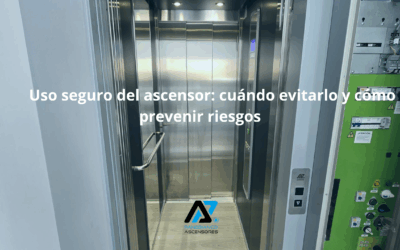 Uso seguro del ascensor: cuándo evitarlo y cómo prevenir riesgos